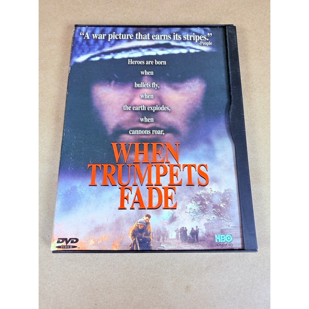 When Trumpets Fade DVD 1998 HBO WWII War Movie Snap Case Ron Eldard
